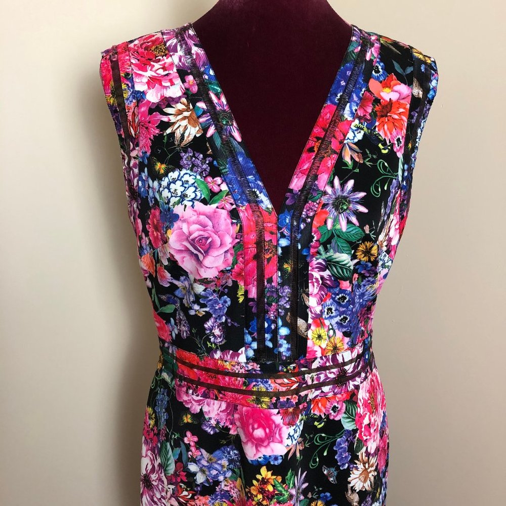 Tadashi Shoji Black Genesis Floral Dress
